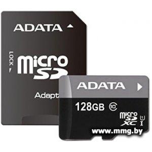 Купить A-Data 128Gb microSDXC Premier AUSDX128GUICL10A1-RA1 в Минске, доставка по Беларуси