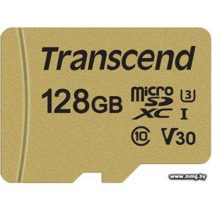 Купить Transcend 128Gb SDXC 500S U3 V30 TS128GSDC500S в Минске, доставка по Беларуси
