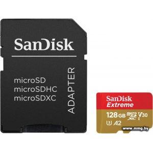Купить SanDisk 128Gb MicroSDXC Extreme A2 (SDSQXA1-128G-GN6MA) в Минске, доставка по Беларуси