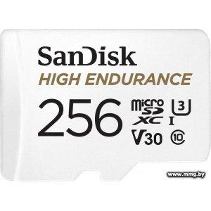 Купить SanDisk 256Gb MicroSDXC High Endurance SDSQQNR-256G-GN6IA в Минске, доставка по Беларуси