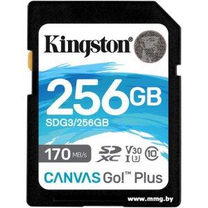 Купить Kingston 256GB Canvas Go! Plus SDXC (SDG3/256GB) в Минске, доставка по Беларуси