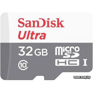 Купить SanDisk 32Gb MicroSDXC Ultra SDSQUNR-032G-GN3MN в Минске, доставка по Беларуси