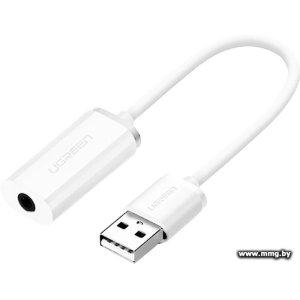 Купить Адаптер Ugreen US206 30712 USB Type-A - 3.5 мм (0.15 м, белы в Минске, доставка по Беларуси
