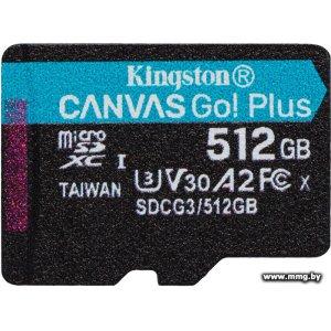 Купить Kingston 512GB Canvas Go! Plus microSDXC без адаптера в Минске, доставка по Беларуси