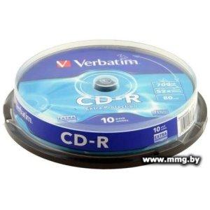 Купить Диск CD-R Verbatim 700Mb 52x (10 шт) (43437) в Минске, доставка по Беларуси