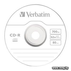 Купить Диск CD-R Verbatim 700Mb 52x (100 шт) (43411) в Минске, доставка по Беларуси