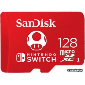 Купить SanDisk 128Gb microSDXC Nintendo Switch SDSQXAO-128G-GN3ZN в Минске, доставка по Беларуси