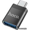 Адаптер Hoco UA17 USB(f) - Type-C(m) (черный)