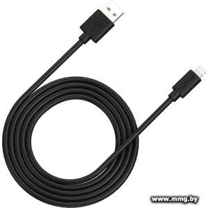 Кабель Canyon CNS-MFIC12B USB Type-A - Lightning (2 м, черн)