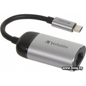 Сетевой адаптер Verbatim USB-C Gigabit Ethernet 49146