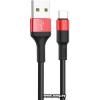 Кабель Hoco X26 USB Type-A - USB Type-C (1 м, черный/красный