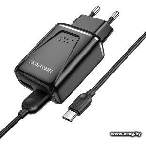 Купить Зарядное Borofone BA54A USB Type-C (черный) в Минске, доставка по Беларуси