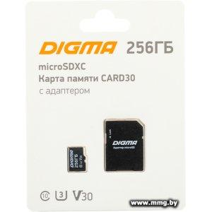 Купить Digma 256Gb MicroSDXC Class 10 Card30 DGFCA256A03 в Минске, доставка по Беларуси