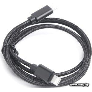Купить Кабель Atom USB Type-C 3.1 - Lightning (1 м, черный) в Минске, доставка по Беларуси