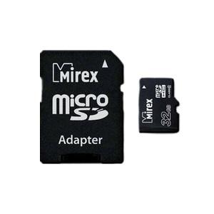 Купить Mirex 32Gb MicroSD Card Class 10 + adapter в Минске, доставка по Беларуси