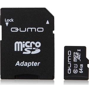 Купить QUMO 64Gb MicroSDXC Card Class 10 UHS-I +adapter в Минске, доставка по Беларуси