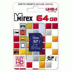 Купить Mirex 64Gb SDXC UHS-I 13611-SD10CD64 в Минске, доставка по Беларуси