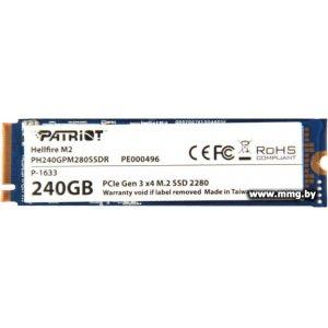 Купить SSD 240GB Patriot Hellfire M.2 (PH240GPM280SSDR) в Минске, доставка по Беларуси