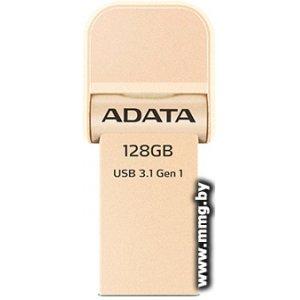 Купить 128GB ADATA i-Memory Flash Drive AI920 Gold в Минске, доставка по Беларуси