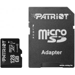 Купить Patriot 128Gb microSDXC LX Series PSF128GMCSDXC10 + адаптер в Минске, доставка по Беларуси