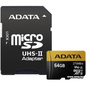 Купить A-Data 64Gb MicroSD Premier AUSDX64GUII3CL10-CA1 в Минске, доставка по Беларуси