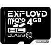 Exployd 4GB MicroSD Card Class 10 no adapter