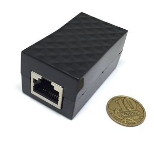 Стабилизатор напряжения RJ45 female to RJ45 female