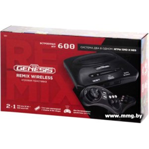 Retro Genesis Remix Wireless 8+16 Bit (2 геймпада, 600 игр)