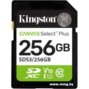 Kingston 256GB SDXC Canvas Select Plus SDS3/256GB