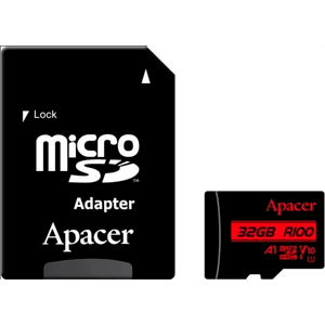 Apacer 128GB microSDXC AP128GMCSX10UB-R (с адаптером)