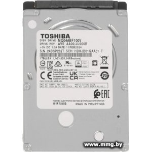 1000Gb Toshiba MQ04 MQ04ABF100V