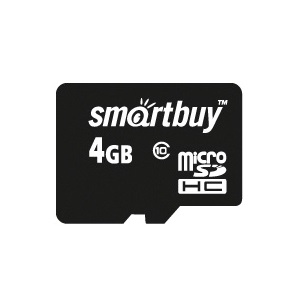 SmartBuy 4Gb microSDHC SB4GBSDCL10-00 no adapter