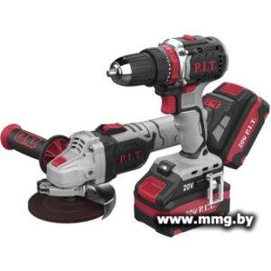 P.I.T. P0001-02 (шуруповерт, болгарка, 2 АКБ, кейс)