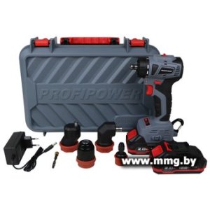 Profipower MKBL-18BM (с 2-мя АКБ, кейс, сменные патроны)