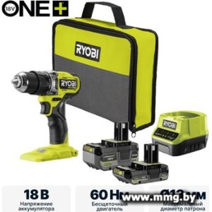 Ryobi RPD18C1-242S 5133006524 (с 2-мя АКБ, сумка)